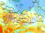 Приземная температура на территории России 2 июня 2011 года