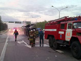Водитель сгоревшего на трассе "Дон" автобуса скончался в московской клинике