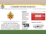 Сегодня исполняется 150 лет со дня выхода первого номера ежедневной газеты Святого Престола "Osservatore Romano" ("Римский обозреватель")