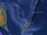 Высота волны-цунами, зародившейся после мощного землетрясения магнитудой 7,8 в Тихом океане у островов Кермадек, составила чуть более метра