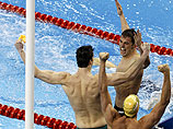 Австралийские пловцы выиграли золото в эстафете 4х100 метров, россияне - 5-е