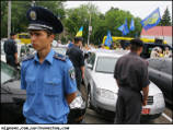 Украинские националисты провели акцию протеста против визита Патриарха Кирилла