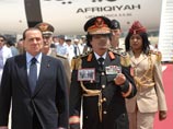 Сильвио Берлускони и Муаммар каддафи, июнь 2009 года