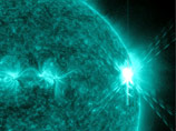 NASA обнародовало ВИДЕО сильнейшей за пять лет вспышки на Солнце NASA обнародовало ВИДЕО сильнейшей за пять лет вспышки на Солнце