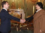 Дмитрий Медведев и Муаммар Каддафи, ноябрь 2008 года