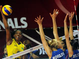 Российские волейболистки уступили в полуфинале Гран-при бразильянкам 