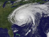 Спутниковый снимок урагана "Айрин", 27 августа 2011 года