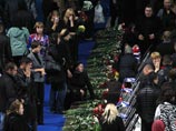 Церемония прощания с игроками хоккейной команды "Локомотив", погибшими в авиакатастрофе