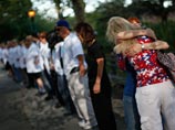 Минута молчания в память о жертвах погибших 11 сентября 2011 года