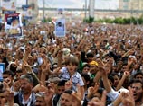 Сана, противники президента Салеха, 23 сентября 2011 года