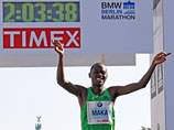 Бегун на стайерские дистанции Патрик Макау финишировал на 38-м ежегодном берлинском марафоне с новым мировым рекордом