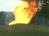 В Калужской области взорвался и загорелся газопровод, пламя поднялось на высоту до 30 этажей 
