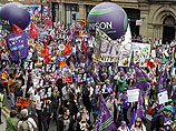 Манчестер вышел на акцию протеста против бюджетной политики