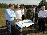 Путин на открытии памятного знака о начале работ по строительству космодрома &#171;Восточный&#187;, 28 августа 2010