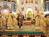 В божественной литургии в юбилей главы РПЦ участвовали также предстоятели Грузинской и Польской православных церквей, а также глава православной церкви Чешских земель и Словакии