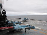 На "Адмирале Кузнецове" будут находиться восемь корабельных истребителей Су-33, несколько МиГ-29К и два противолодочных вертолета Ка-27
