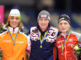 Российский конькобежец Иван Скобрев стал лучшим на дистанции 1500 метров в первый день третьего этапа Кубка мира в голландском Херенвене