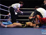 Китайского мастера кунг-фу убили на ринге ударом в затылок (ВИДЕО)