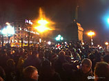 На Пушкинской площади прошла несанкционированная "встреча депутата с избирателями" в поддержку Удальцова