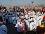 В Грузии православное Рождество отметили массовым шествием "Алило"