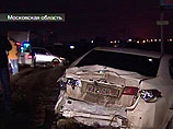 В Подмосковье на Новорижском шоссе столкнулись сразу девять машин, один человек погиб