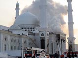 Пожар в новенькой мечети "Хазрет Султан" - гордости Назарбаева. Один человек погиб