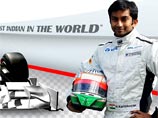 Индийский пилот Нараин Картикеян в 2012 году станет напарником испанца Педро де ла Росы по гоночной команде HRT, которая поведет борьбу в чемпионате мира по автогонкам в классе машин "Формула-1"