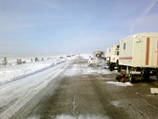 Движение на трассе Волгоград-Саратов, которое было закрыто с 1 февраля из-за снегопада, метели и снежных заносов, полностью восстановлено