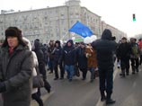 Митинг "За честные выборы", участники прошли по улице Большая Якиманка до Болотной площади, 4 февраля 2012 года