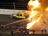 Бывший пилот "Формулы-1" попал в аварию в первой гонке NASCAR