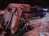 На 34-м километре Дмитровского шоссе столкнулись пять автомобилей: один человек погиб, еще трое госпитализированы с травмами
