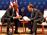 "Диалог с Обамой в последнее время был образцовым, мы научились слушать друг друга, он комфортный партнер", - цитирует Медведева ИТАР-ТАСС