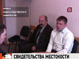 Александр Кулагин (справа) на допросе