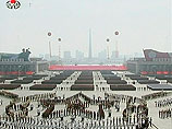 Ким Чен Ын впервые выступил с публичной речью - на параде в честь 100-летия основателя КНДР