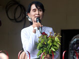 Оппозиционерке  Сан Су Чжи впервые за 24 года разрешили выехать из Мьянмы