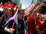 Тысячи людей, протестующих против политики правительства, вышли и на улицы Испании