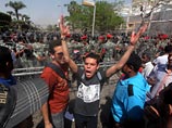 Акция протеста у Министерства обороны Египта в Каире Акция протеста у Министерства обороны Египта в Каире