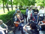 Оппозиция создает второй лагерь - в этот раз на Арбате Оппозиция создает второй лагерь - в этот раз на Арбате