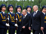 В аэропорту Путина встречал президент Белоруссии Александр Лукашенко