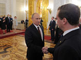 Президент РФ Владимир Путин и премьер-министр Дмитрий Медведев