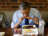 Обама ушел из ресторана после обеда с избирателями, не заплатив