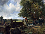 Наиболее ценной картиной, которую любители живописи смогут приобрести в ходе этих торгов, является полотно классика английской живописи романтического направления Джона Констебля "Плотина" (The Lock) - часть серии из шести пейзажей
