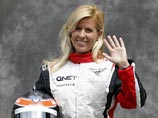 Пилотесса российской команды Marussia, выступающей в чемпионате мира по автогонкам в классе машин "Формула-1", госпитализирована в результате аварии во время дебютного для себя теста на территории аэродрома в британском городе Даксфорд