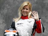 Пилотесса команды Marussia протаранила грузовик во время первого же заезда Пилотесса команды Marussia протаранила грузовик во время первого же заезда