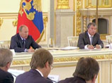 Владимир Путин и Игорь Сечин на заседании президентской комиссии по ТЭК, 10 июля 2012 года