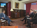 Премьер-министр Дмитрий Медведев, возглавляющий российскую официальную делегацию на Олимпийских играх в Лондоне, в обширном интервью влиятельной британской газете The Times ответил на вопросы, касающиеся внешней и внутренней политики России