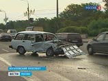 На Кутузовском проспекте в Москве столкнулись четыре автомобиля, один перевернулся