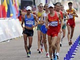 Легкоатлетический олимпийский турнир по ходьбе на 20 км в Лондоне выиграл китаец Чен Дин с олимпийским рекордом 1:18.46 Легкоатлетический олимпийский турнир по ходьбе на 20 км в Лондоне выиграл китаец Чен Дин с олимпийским рекордом 1:18.46