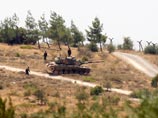Турецкие войска на границе с Сирией, 1 августа 2012 года