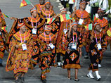 Сборная Камеруна на открытии Олимпийских игр 2012 в Лондоне